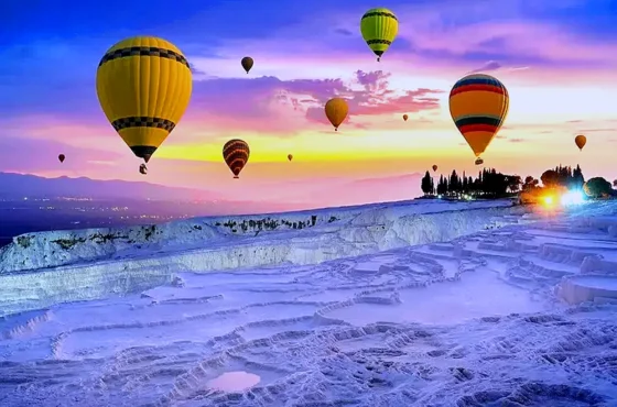 Памуккале — Полёт на воздушном шаре из Кемера